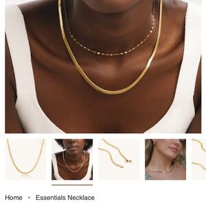 D. Louise Gold Essentials Necklace WATERPROOF jewelry ✨💦